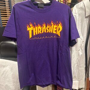 Thrasher Magazine T-shirt Purple shirt
